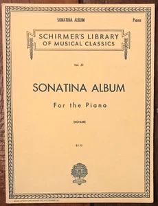 "SONATINA ALBUM FOR THE PIANO" SCHIRMER PB SCORE #51 NF 30 PIECES - Picture 1 of 1