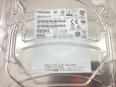 Toshiba SAS MG03SCA100 1TB 3.5" 6Gb/s 7.2K RPM 64MB Cache HDD - NOT SATA - Image 1 of 4
