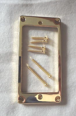 Guitarra Eléctrica SHORT METAL HUMBUCKER PICKUP RING SURROUND MIGHTY MITE GOLD 4 Foto 1 de 4