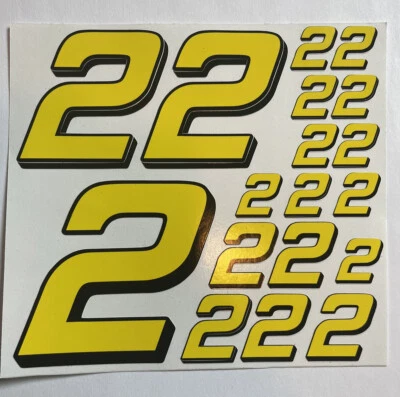 Descuento - Amarillo con Sombra Negra #2 R/C Caja L2 Números de Vinilo Foto 1 de 4