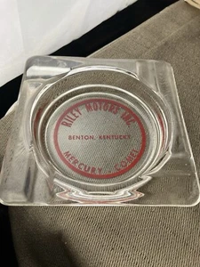 Vintage Riley Motors-Mercury Comet Kentucky Advertising Glass Ashtray - Picture 1 of 3
