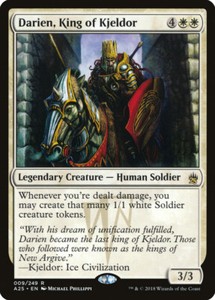 Darien, King of Kjeldor Masters 25 NM White Rare MAGIC GATHERING CARD ABUGames