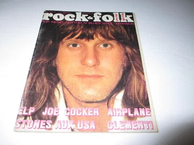 ELP Keith Emerson Rock & Folk French magazine August 1972 Jerry Garcia GRATEFUL - Image 1 of 4