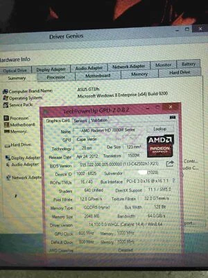 For ASUS G73JH ATI 5870M 1GB upgrade 7800M M6000 2GB video card Plug and Play - Image 1 of 4