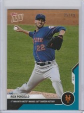 2020 Topps Now Parallel # 60 Rick Porcello New York Mets 25/49