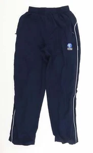 Sports college Girls Blue Polyester Blend Sweatpants Trousers Size M - Picture 1 of 12
