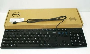 New Dell Tastatur KB216-BK Italian Layout Qwerty Schwarz USB - Bild 1 von 3