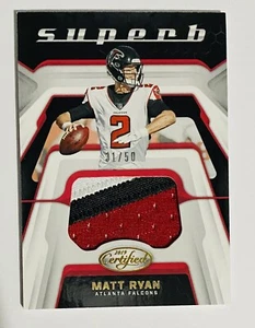 2019 Certified Matt Ryan 31/50 Superb Jersey 3 Color Patch - Picture 1 of 4
