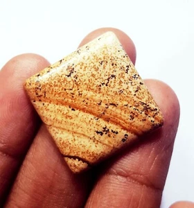 Piedra preciosa suelta 100 % natural de jaspe del desierto 16,50 quilates certificada con regalo gratis - Imagen 1 de 5