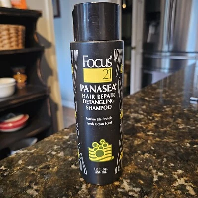 Champú desenredante reparador capilar FOCUS 21 Panasea 12 oz botella nueva enriquecida marina Foto 1 de 4