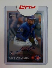2015 Topps Chrome Addison Russell Auto Autographed Rookie RC Card