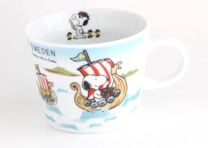 Peanuts Snoopy Porzellan Weltdesign großer Becher Tasse 340ml Schweden - Bild 1 von 6
