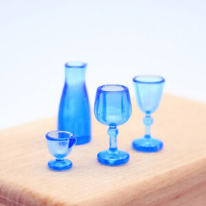 4 pièces mini tasses à vin miniatures mini maison mini tasses à vin réalistes mini tasses à vin