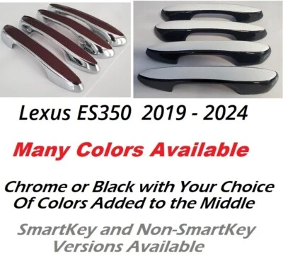 Color y negro o cromo manija de puerta superposiciones 2019-2024 Lexus ES350 U PICK CLR Foto 1 de 4
