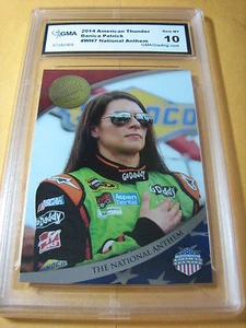 DANICA PATRICK 2014 AMERICAN THUNDER THE NATIONAL ANTHEM # WH-7 GRADED 10 L@@@K - Picture 1 of 1