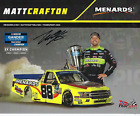 MATT CRAFTON HAND SIGNED 8X10 - 2020 NASCAR HERO CARD B