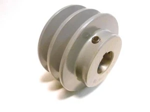 Polea de cinturón de 2,5"" doble V 2,15"" 2,25"" 2,35"" dia 1/2"" - 1 1/8"" diámetro 1/2"" v cinturón - Imagen 1 de 1