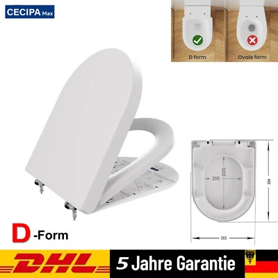 WC Sitz mit Absenkautomatik Premium Toilettendeckel Deckel Klodeckel Klobrille - Bild 1 von 4