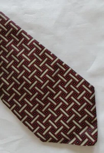 Robert Talbott Best Of Class Tie Hand Sewn Finest Silk Burgandy Tan USA ๐บ๐ธ - Picture 1 of 6