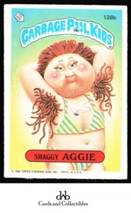 Topps Garbage Pail Kids 1986 serie 4 #126b Shaggy Aggie muy bueno - Imagen 1 de 2