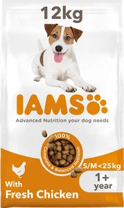 Iams Adult Small & Medium Chicken Dry Dog Food - 12kg - Picture 1 of 1