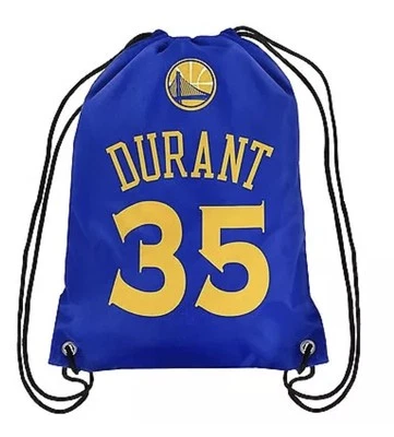 Mochila/bolso de gimnasio Kevin Durant #35 NBA Golden State Warriors con cordón Foto 1 de 3