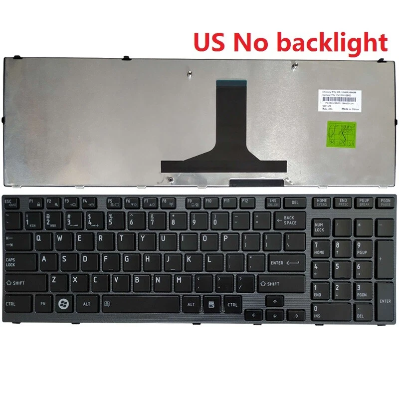 Teclado para portátil EE. UU./Reino Unido para Toshiba P750 P750D P755 P755D P770D P775 P775D Foto 1 de 2