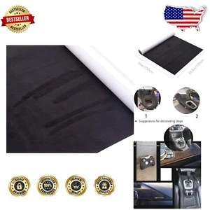 Premium Stretch Film Suede Look Fabric - Perfect for Automotive Decor, 39.4x55in - Picture 1 of 9