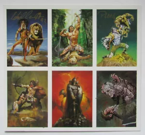 FPG 1993 UNCUT PROMO SHEET SIGNED BY ALL SIX ARTISTS JONES WRIGHTSON PLOOG MINT - Picture 1 of 2