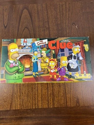 The Simpsons Clue Board Game Parker Brothers Complete - Image 1 of 4