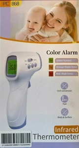 Forehead Thermometer for Adults and Kids, Touchless Infrared Thermometer with LC