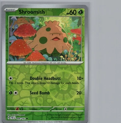 Shroomish | 006/162 Common | SV05: Temporal Forces | NM - Image 1 of 2
