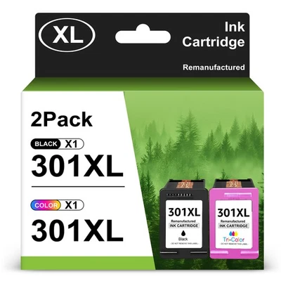 Für HP 301 Druckerpatronen XL Deskjet 1050 2544 2050 A 3050 Envy 4500 4504 5530 - Bild 1 von 4