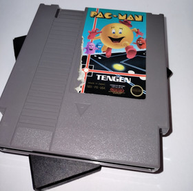Pac Man Nintendo Entertainment System 1988 Tested Working NES Tengen Gray NES