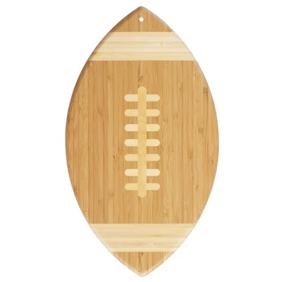 Tabla de cortar y charcutería de madera de bambú con forma de fútbol, gran regalo para... Foto 1 de 4