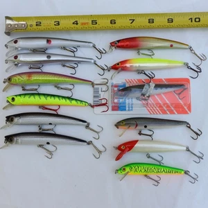 12 Minnow Fishing Lures XPS STRIKE KING RAPALA REBEL SMITHWICK - Picture 1 of 13