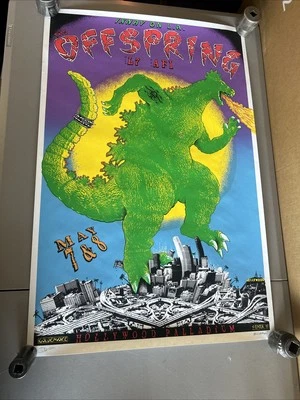 Emek - 1997 - Offspring Concert Poster L7 & AF1 Paladium Hollywood, CA Signed - Image 1 of 4