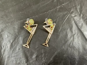 Baublebar Olive Martini Glass Earrings Brine Time Olive What You're Having NIB - Picture 1 of 2