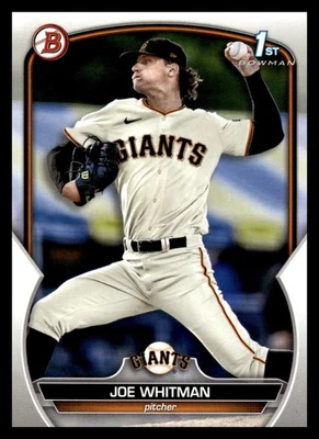 2023 Bowman Draft 1st  #BD-98 Joe Whitman San Francisco Giants Baseball Card - Image 1 of 2