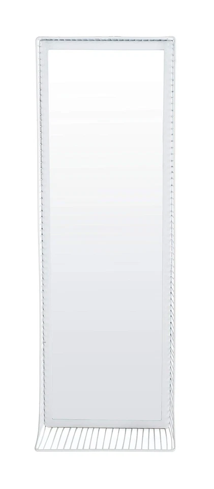 Espejo de estante de pie Home Jerri plateado rectangular de 36 pulgadas, verde azulado Foto 1 de 4