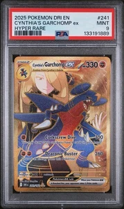 PSA 9 MINT Cynthia's Garchomp ex 241/182 Destined Rivals Gold Pokemon #241 💎🔥 - Bild 1 von 2
