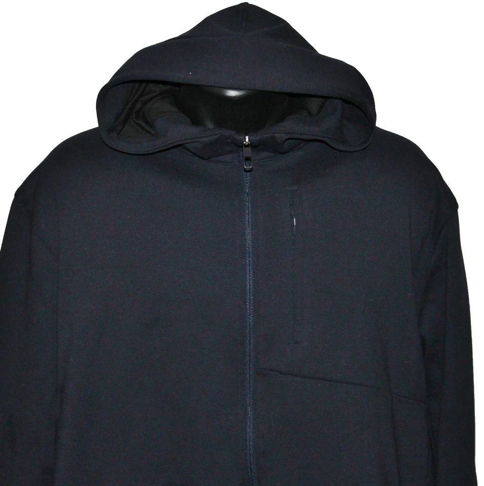 BONITA Chaqueta Lululemon City Sudadera con Capucha Cremallera Térmica Jaspeada Azul Marino Desenfocada 2XL Foto 1 de 4