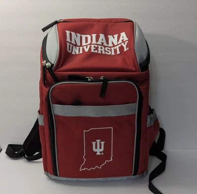 Mochila refrigeradora aislada IU Indiana University Hoosiers fútbol americano tiene capacidad para 24 latas Foto 1 de 4