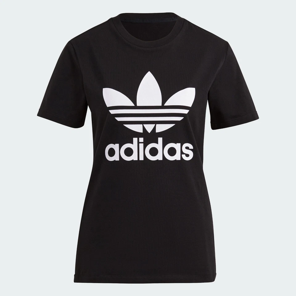adidas Originals Adicolor Classics Trefoil T Shirt Women's XS (Black) GN2896 - Image 1 of 1