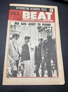 ROCK 'N' ROLL NEWS: KRLA BEAT Januar 27, 1968 NICHT SIGNIERT!!! Bee Gees - Bild 1 von 5