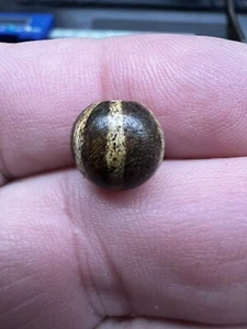 Antike kleine 6 Streifen Linie verziert PUMTEK 10,5 x 9,7 mm Kontrast schmutzig SCHÖN - Bild 1 von 8