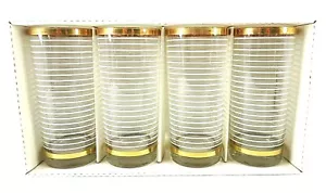 VTG Luminarc J G Durand After Hours (4) Cooler Glasses 15oz Mid Century Modern - Picture 1 of 7