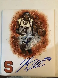 SYRACUSE ORANGE- JOHN WALLACE SIGNED AUTOGRAPH 8x10 PHOTO PICTURE COA CUSE NBA - Picture 1 of 4
