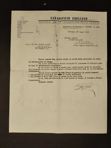 Carta Intestata Bologna Canapificio Emiliano 1948 QX3922 - Picture 1 of 1