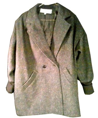 MAGGIE LAWRENCE COLLECTION WOOL WOMENS COAT JACKET BLACK SIZE 10  - Image 1 of 2